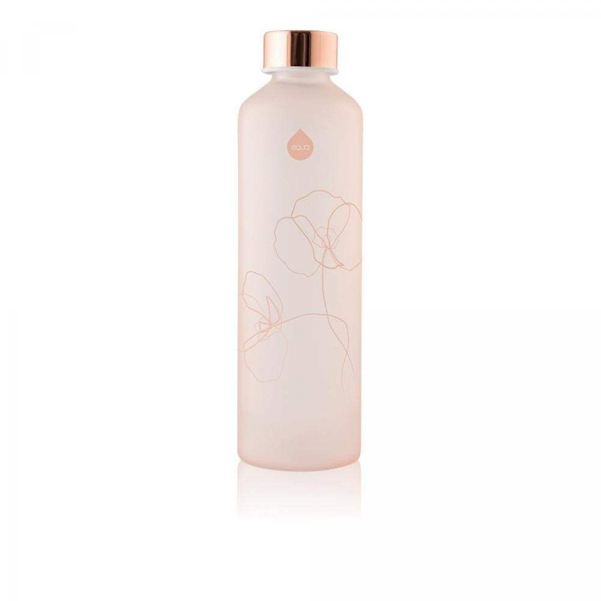 Equa Skleněná lahev Mismatch (0,75 l) - Bloom - s minimalistickým designem