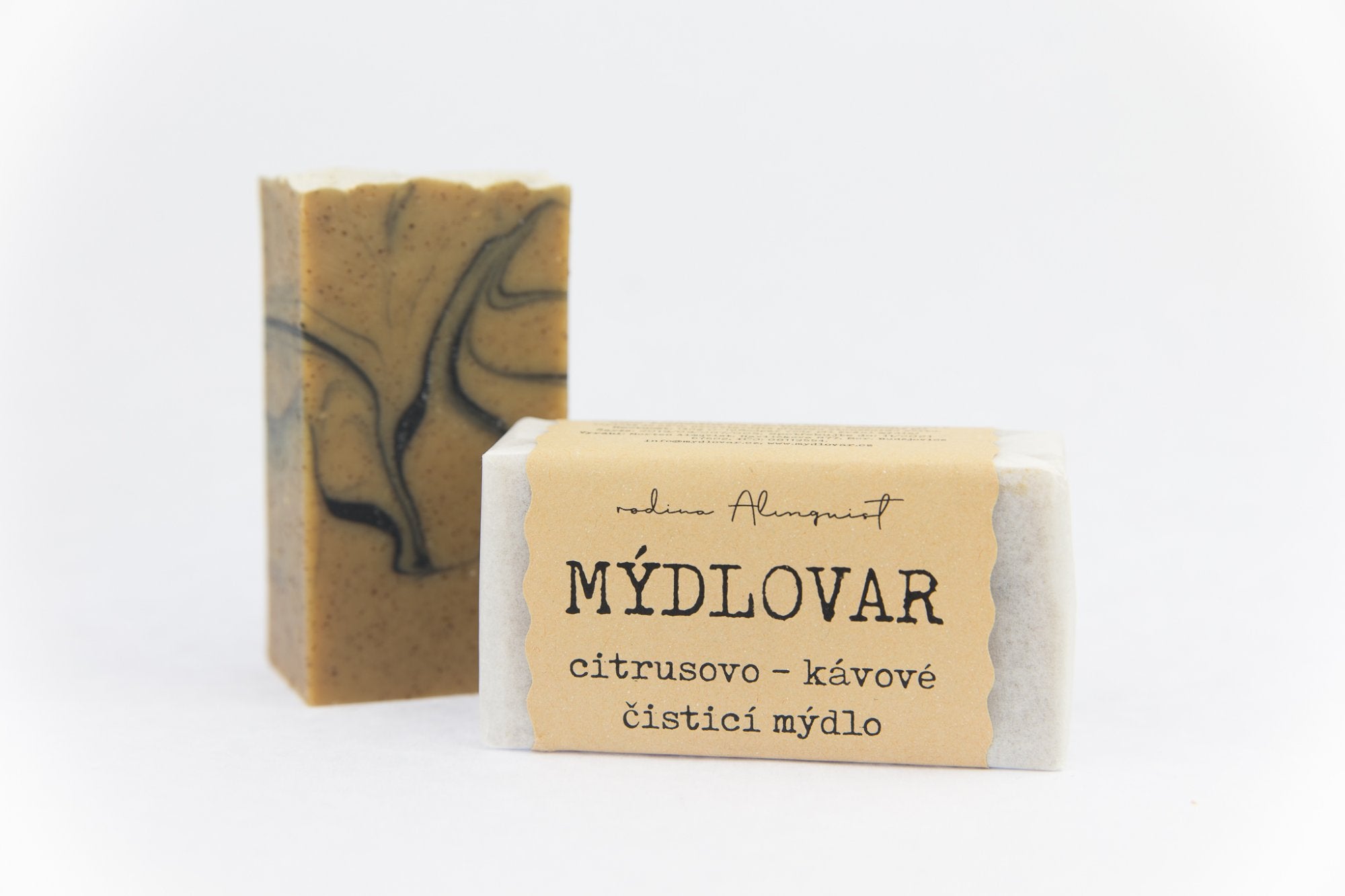 Mýdlovar Citrusovo-kávové čisticí mýdlo 120 g - s jemným peelingem