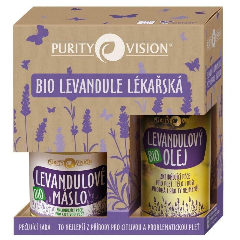 Purity Vision Pečující sada s levandulí BIO - univerzální zklidňující péče