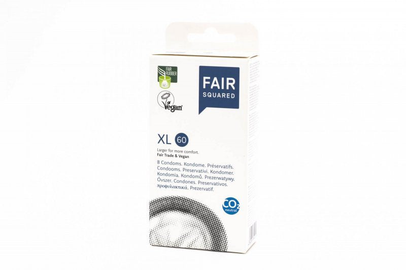 Fair Squared Kondom XL 60 (8 ks) - veganské a fair trade