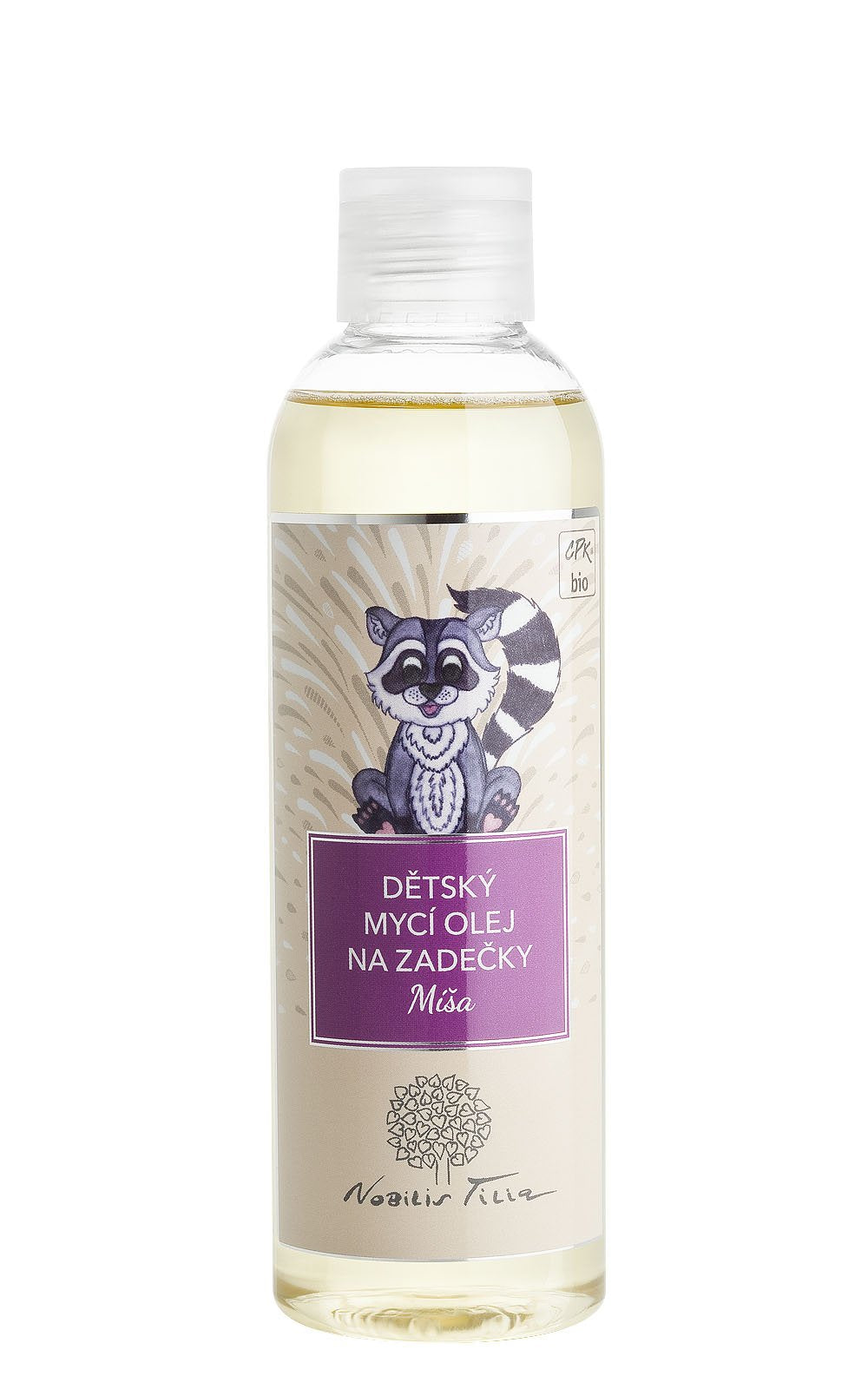 Nobilis Tilia Dětský mycí olej na zadečky Míša (200 ml) - pro zadečky bez opruzenin