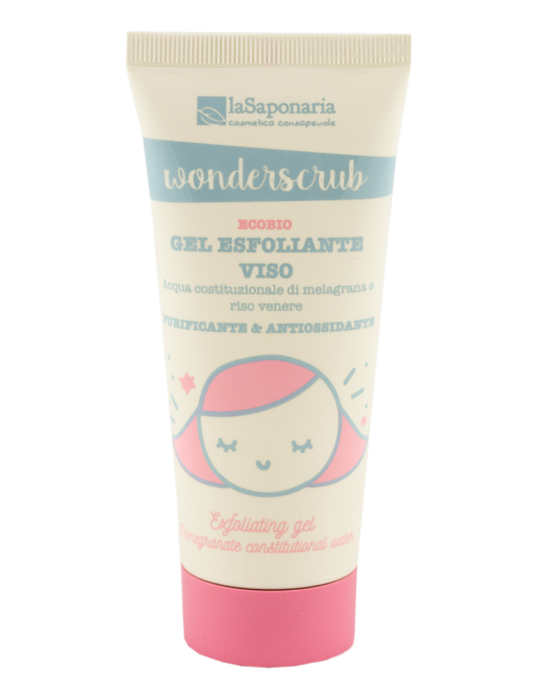 laSaponaria Peelingový gel na obličej WonderScrub BIO (100 ml)