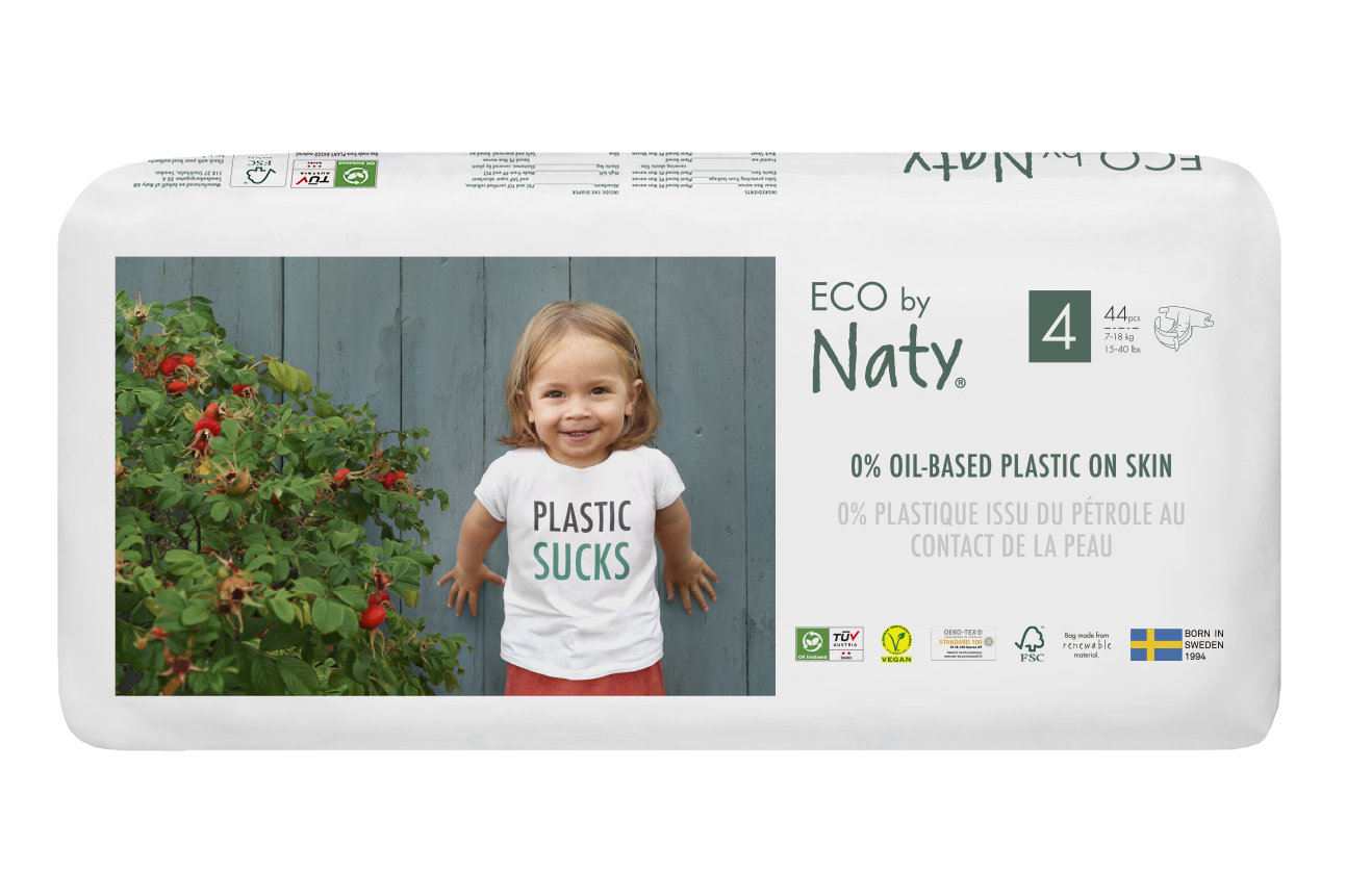 Naty Ekoplenky Maxi 4 (7 - 18 kg) Economy pack 44 ks - z 55-60 % rozložitelné