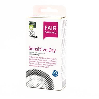 Fair Squared Kondom Sensitive Dry (10 ks) - veganské a fair trade