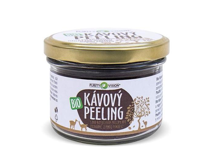 Purity Vision Kávový peeling BIO 175 g - pro hedvábně jemnou pokožku