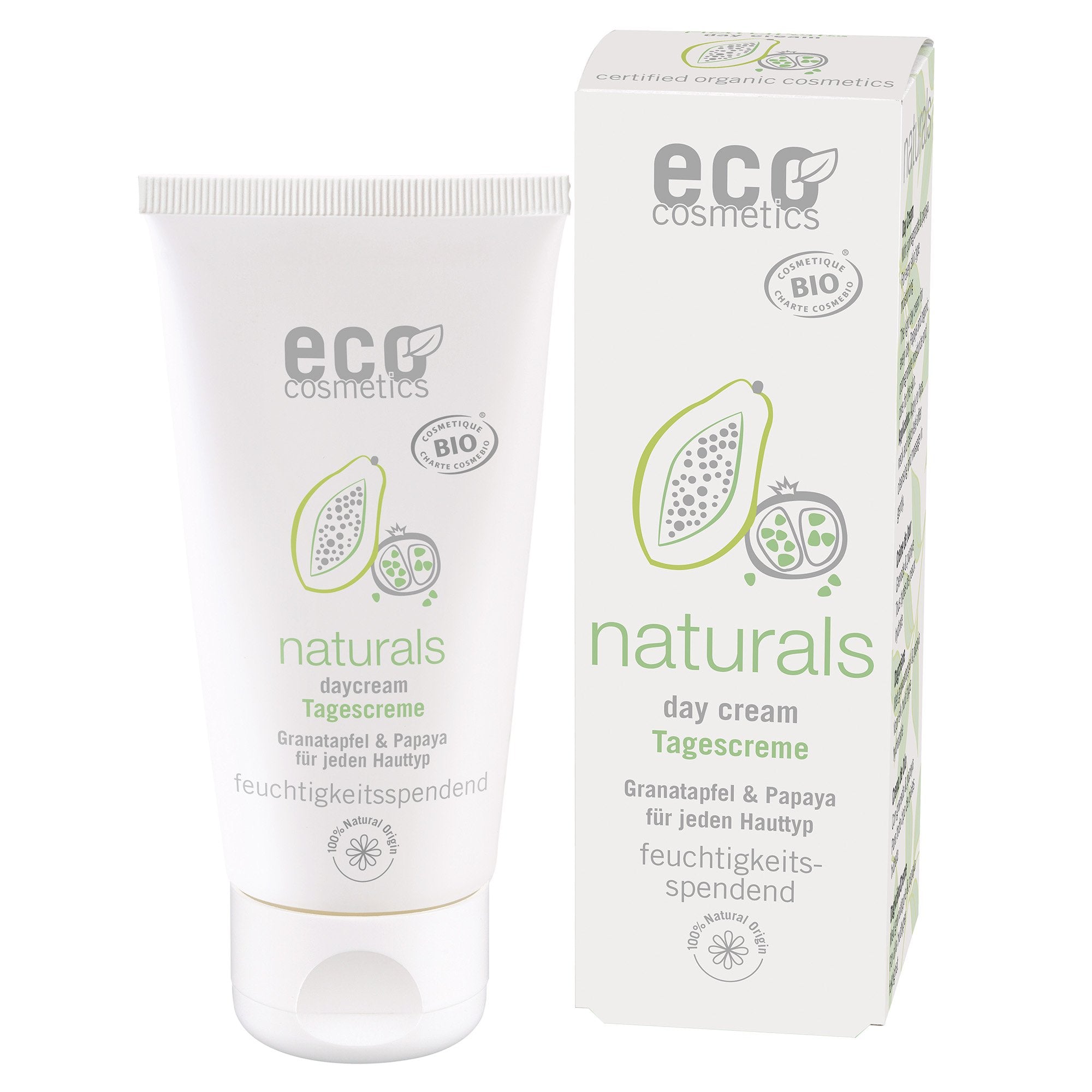 Eco Cosmetics Denní krém BIO (50 ml) - s granátovým jablkem a papájou