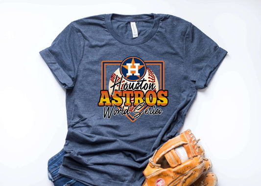 Astros Splatter Bleached Shirt