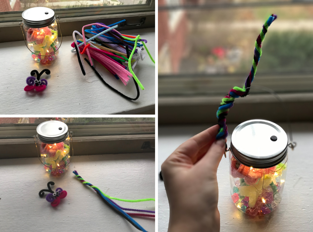 Decorate the handle with pipe cleaners