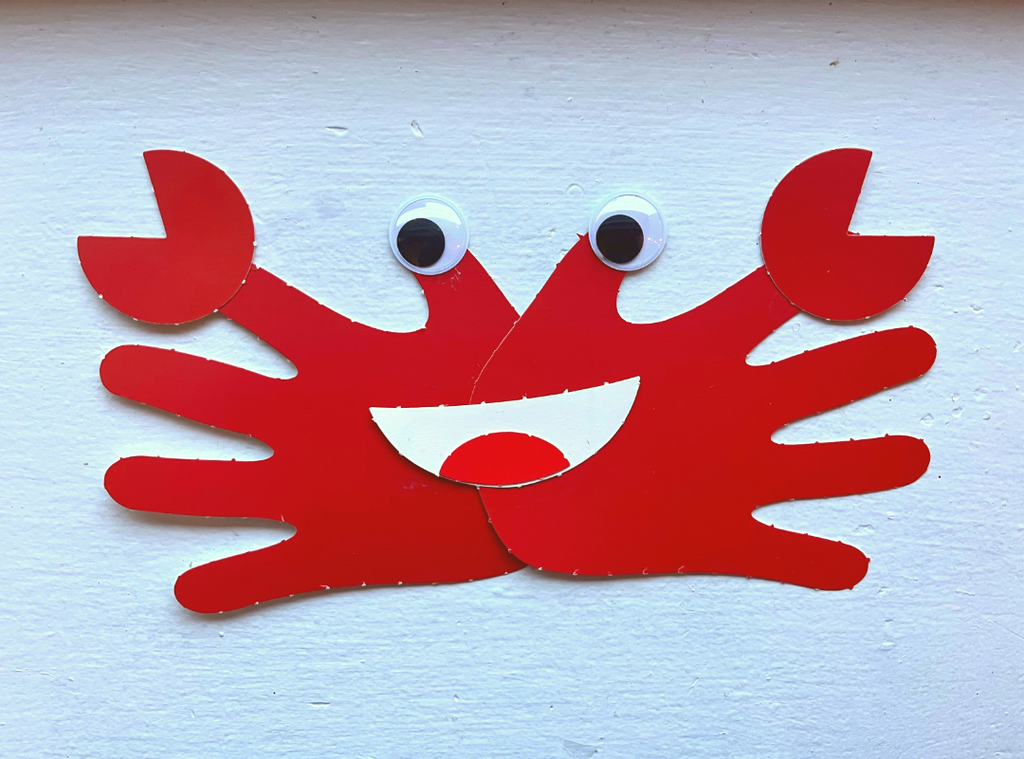 Complete Crab Handprint Craft