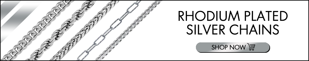 Rhodium Plated Sterling Silver Chains