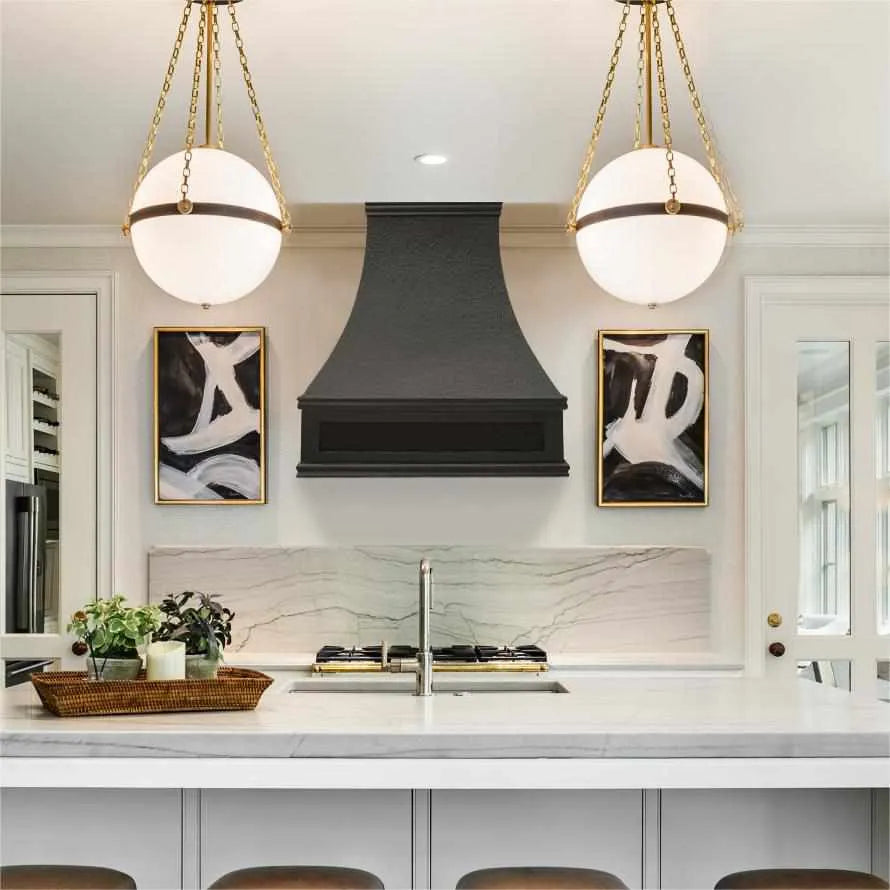 Fobest Custom Copper Range Hood with Frame Apron FCP-135