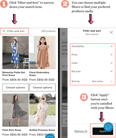 a guide of how to place an order on sunjimise.com