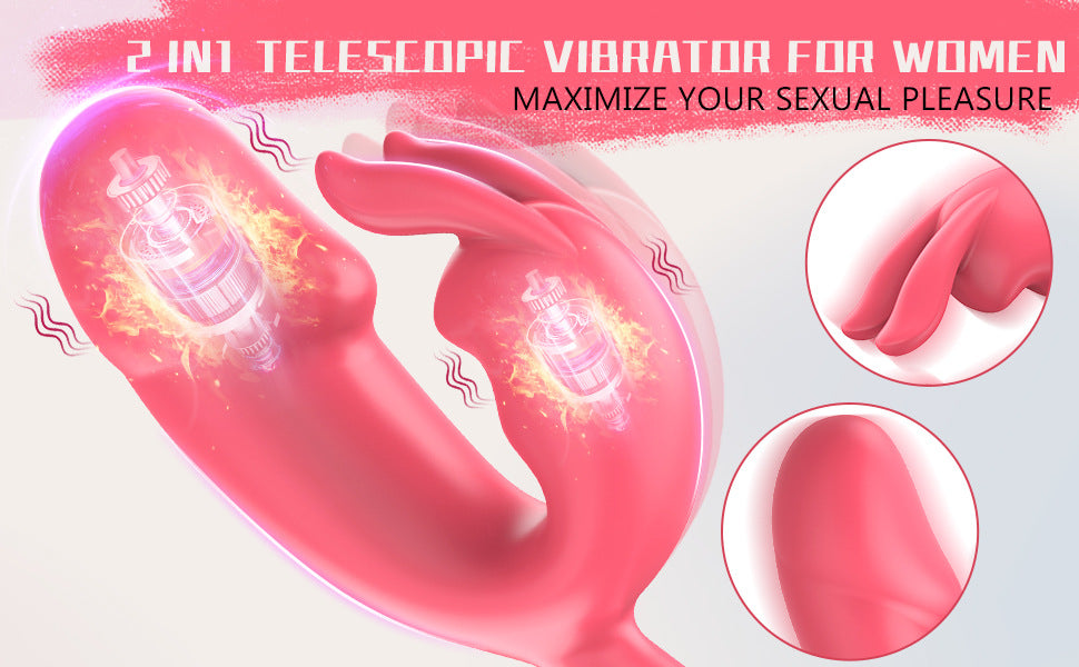 APP Control Rabbit Vibrator Clitoris Anal Stimulator