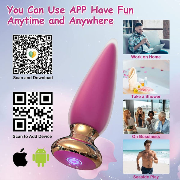 App & Remote Control Anal Butt Vibrator Prostate Massager