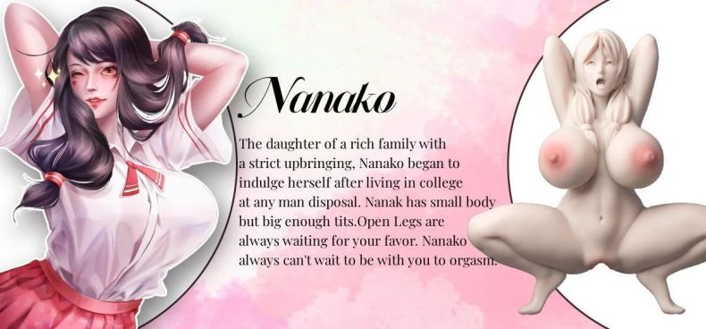 Propinkup Muñeca sexual realista Figura de anime Nanako Coño de bolsillo realista para hombres