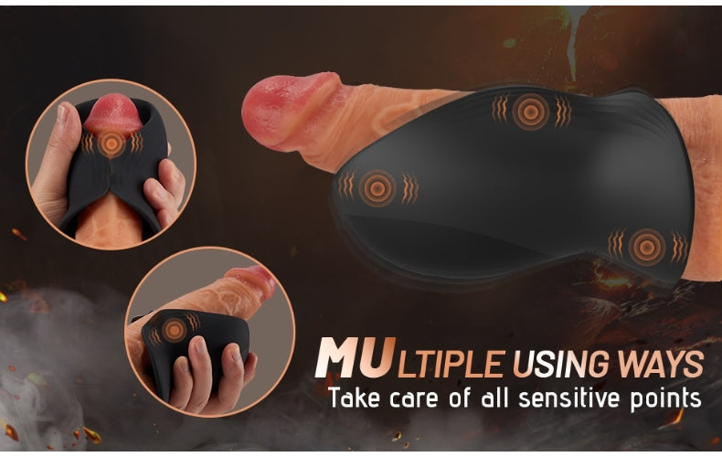 12 Super Vibrating 2 in 1 Male Penis Vibrator