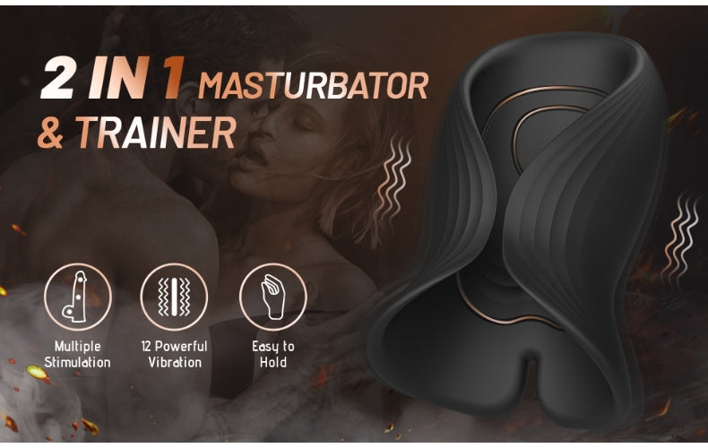 12 supervibrierende 2-in-1-Penisvibratoren für Männer