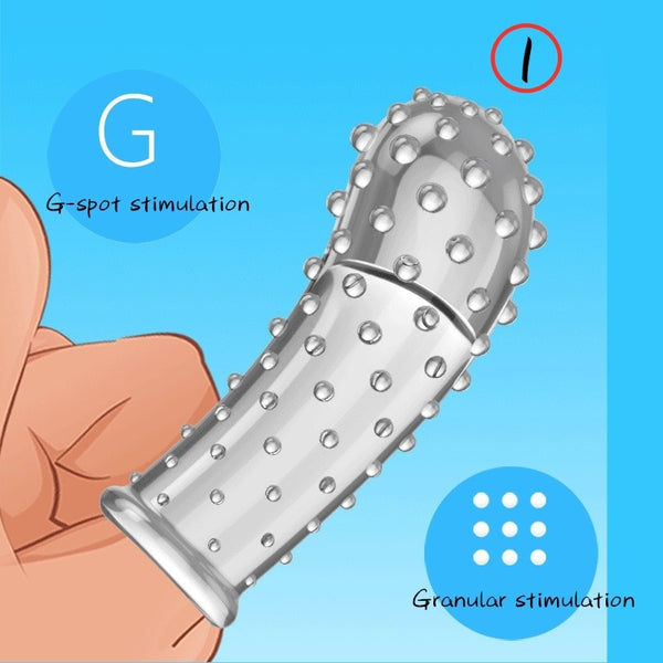 7 fundas para dedos de silicona para estimulación del punto G
