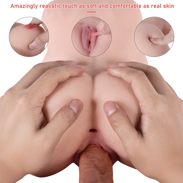 Propinkup Realistic Sex Doll 3D Channel Male Masturbation Toy