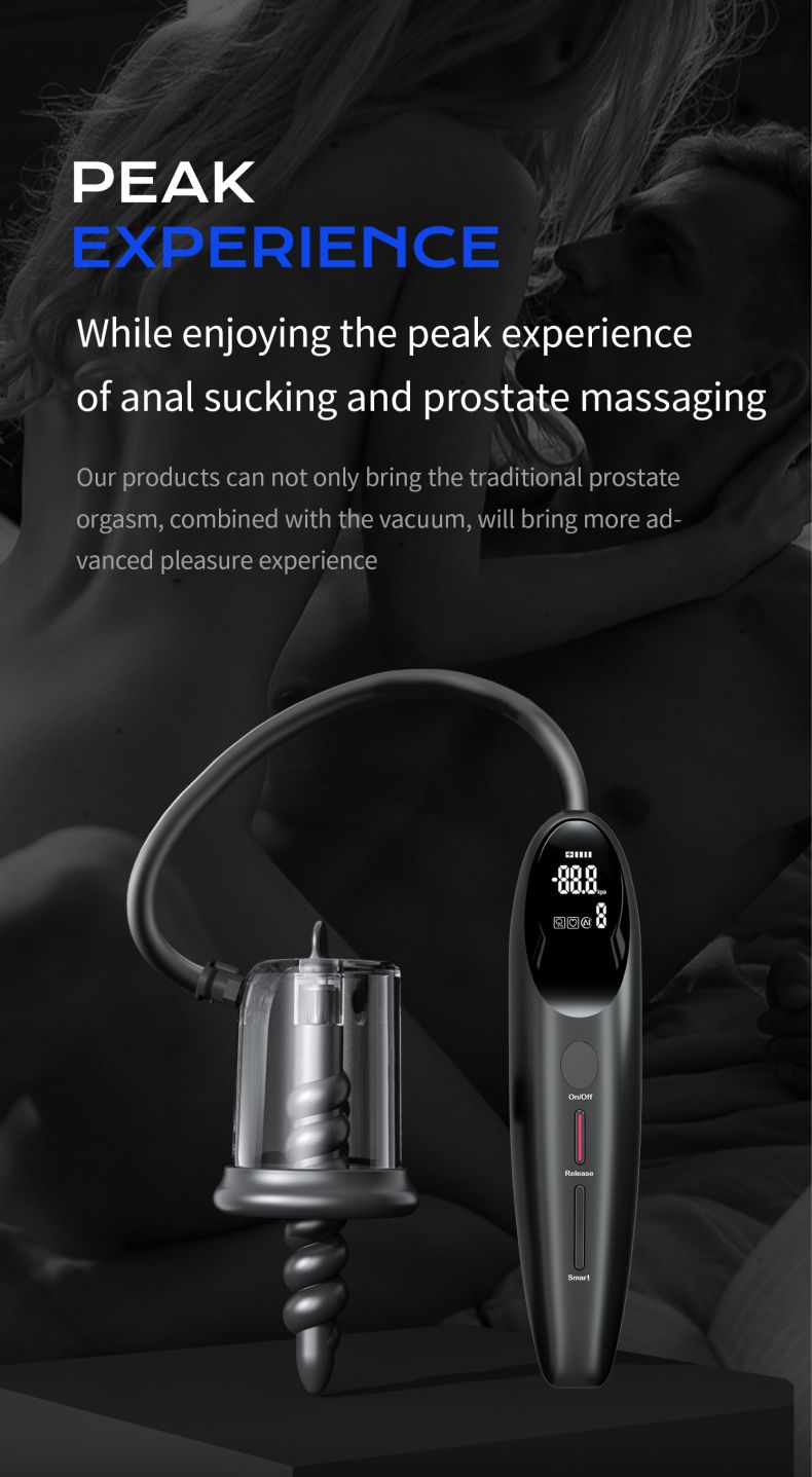 Propinkup Männliches elektrisches Anal-Prostata-Massagegerät, Vakuumstimulation, Silikon-Buttplug-Pumpe4
