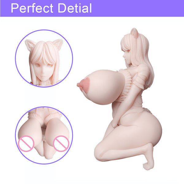 Propinkup Anime Big Breasts Packet Pussy Super Soft Silicone Realistic Sex Doll