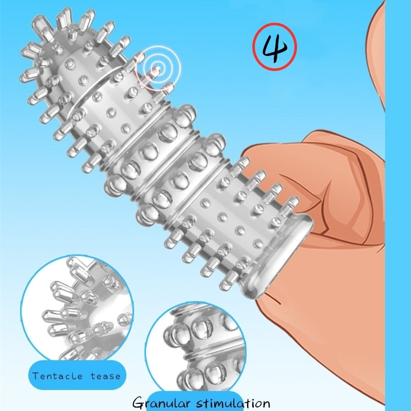 7PCS Silicone G-Spot Stimulation Finger Sleeves