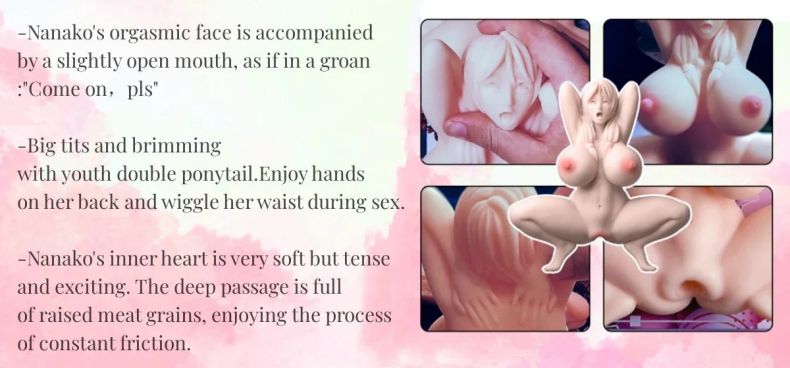 Propinkup Realistic Sex Doll Anime Figure Nanako Lifelike Pocket Pussy for Men