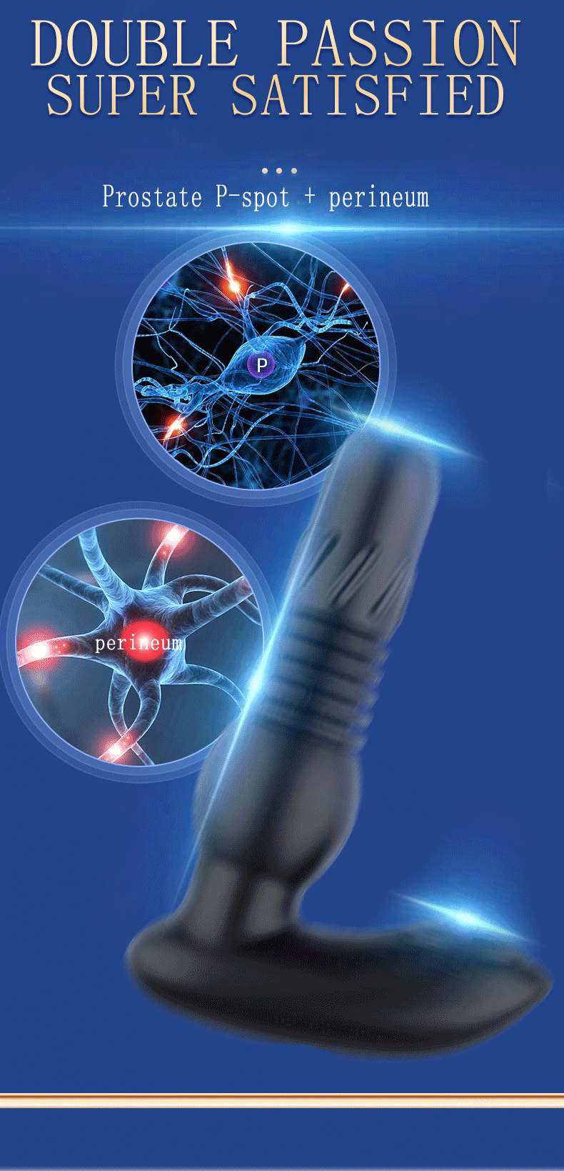 Propinkup Anal Plug Enhanced Thread Design Rotation Prostate Massage
