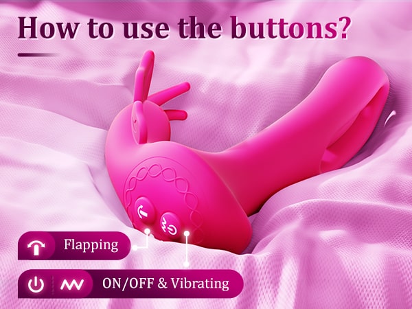 Wearable Butterfly Vibrator Remote Control 9 Vibration & 9 Flapping Modes G-Spot Vibrators