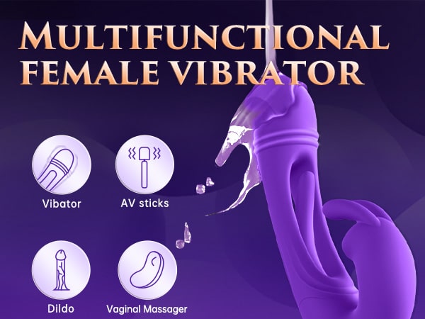 Vibradores de conejo vibrador de punto G femenino de estimulación múltiple 3 en 1