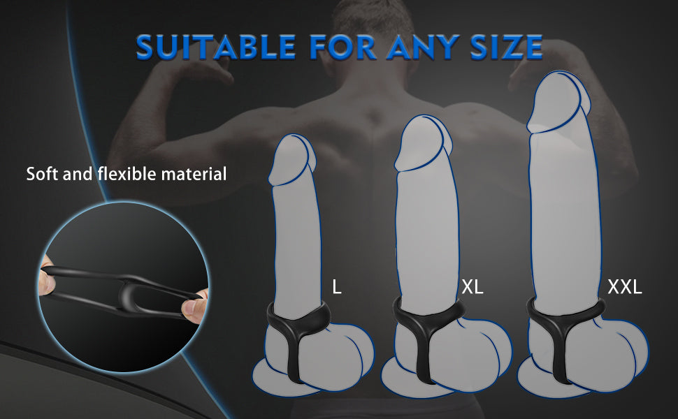 ALLOVER Silicone Versatile Erection Enhancing Penis Ring for Longer & Lasting