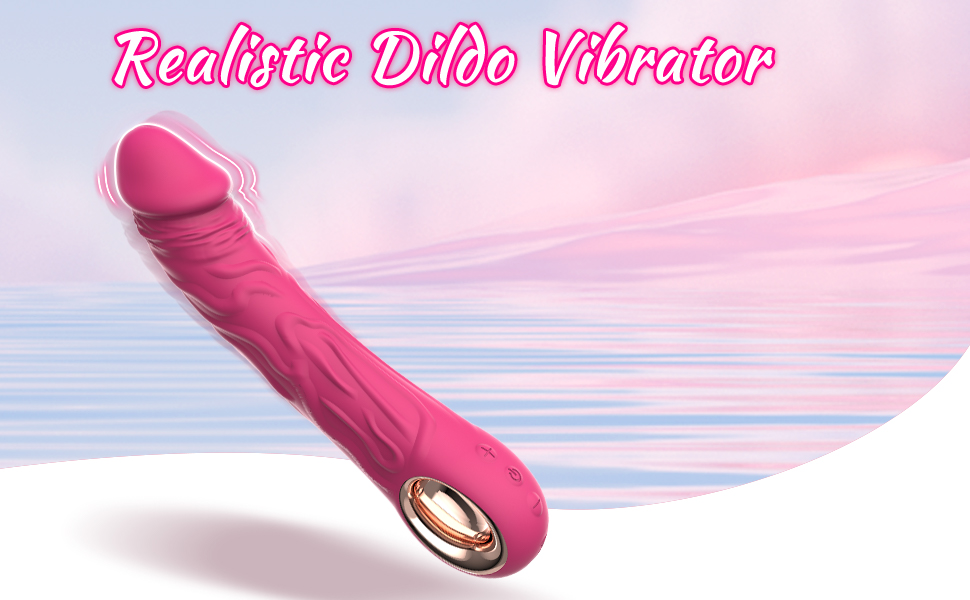 Realistic Dildo Vibrator with 10 Powerful Vibration Modes