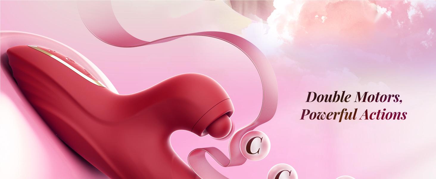 Stoßdildo-Vibrator für Frauen, G-Punkt-Vibrator, Klitorisstimulator