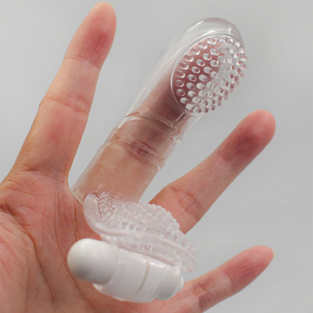 Finger Sleeve Vibrator G Spot Massage Masturbator for Women & Lesbian