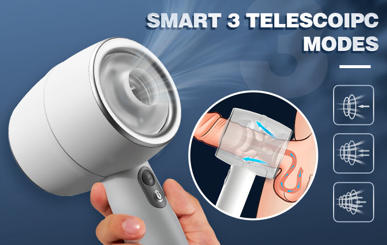 Hardy - Automatic 3 Frequency Telescopic Handheld Male Masturbator