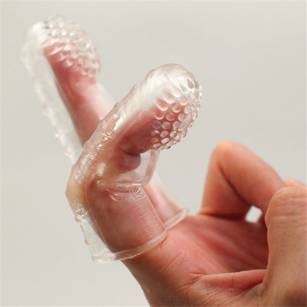 Finger Sleeve Vibrator G Spot Massage Masturbator for Women & Lesbian