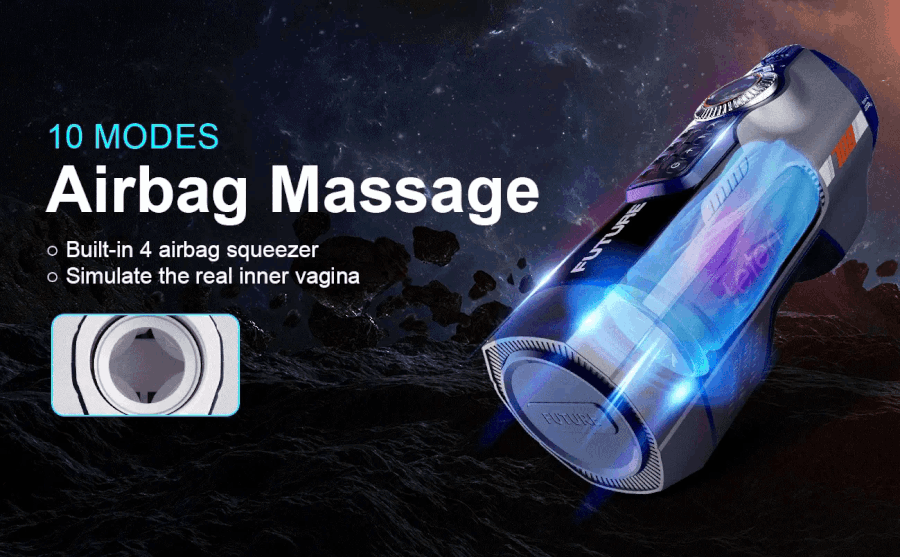 Leten Monster 708-III 10 Air Bag Massage Heating High Speed Masturbation Cup
