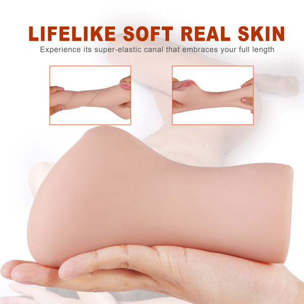 Propinkup Rola Body Realista Coño Anal Doble Integrado Realista Masturbador Masculino