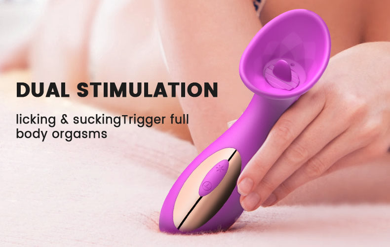 Upgraded Female Excellent Clitoral Sucking & Licking Stimulator