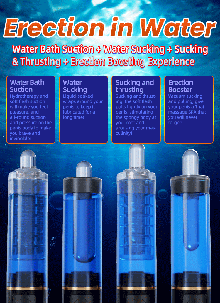 Water Based Male Masturbation Cup | Sucking Thrusting Oral Sex Masturbation Stimulator