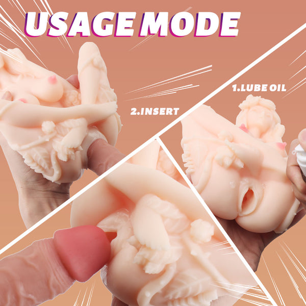 Propinkup Realistic Sex Doll with Lifelike Vagina Liquid Silicone Pocket Pussy for Men