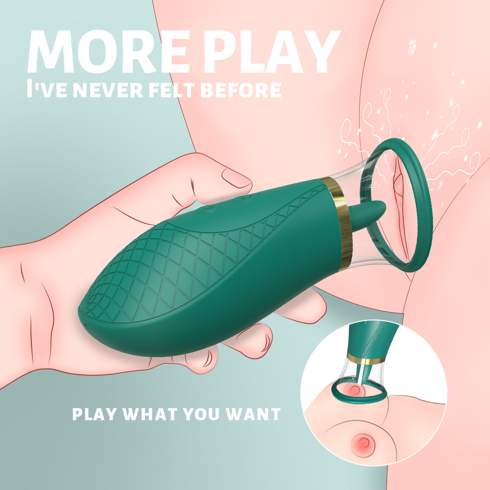 Klitoris-Saugvibrator mit 3 Saug- und 9 Leckmodi, weibliches Blowjob-Sexspielzeug für schnellen Orgasmus