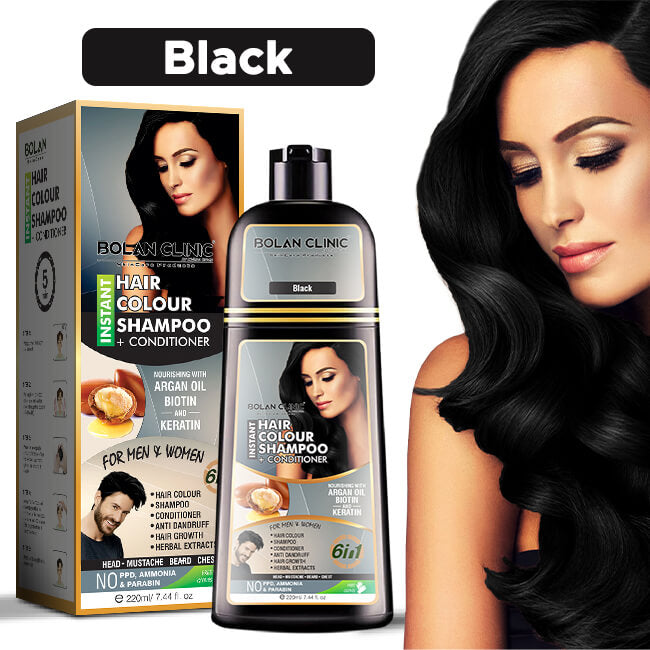 Instant Hair Color Shampoo  Conditioner Black  A Blend of Herbal E   ChiltanPure