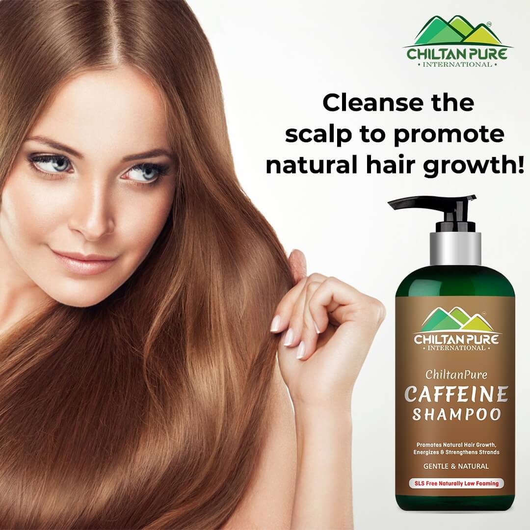 Caffeine Shampoo – Stimulate Hair Growth, Strengthen Hair Follicles, C –  ChiltanPure