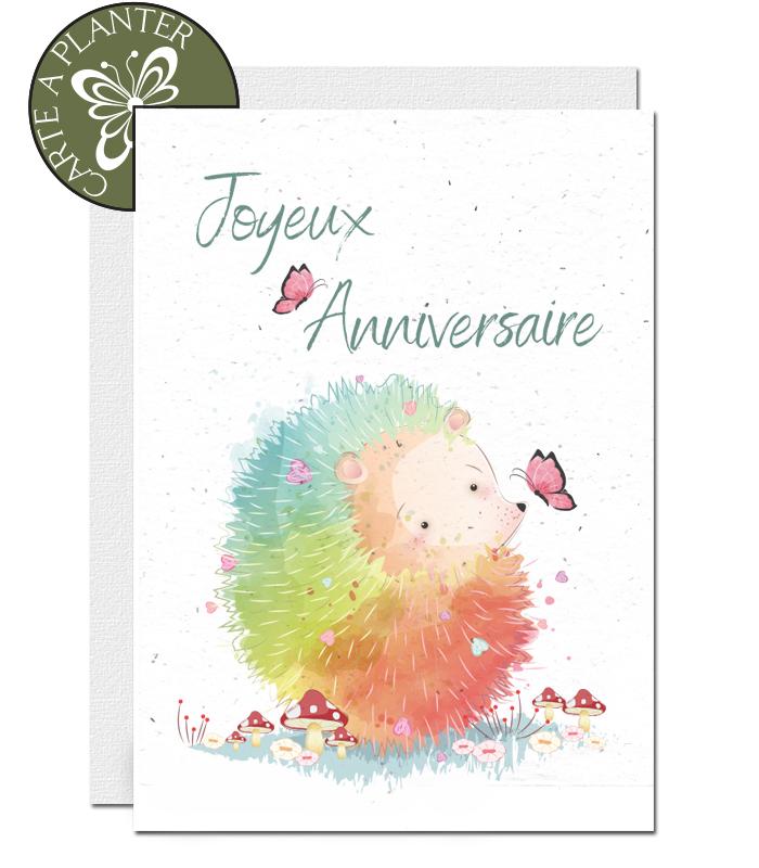 Carte D Anniversaire Eco Responsable Carte D Anniversaire A Planter Cartes A Planter Cartes Eco Responsables Fabriquees A Partir De Papier Ensemence