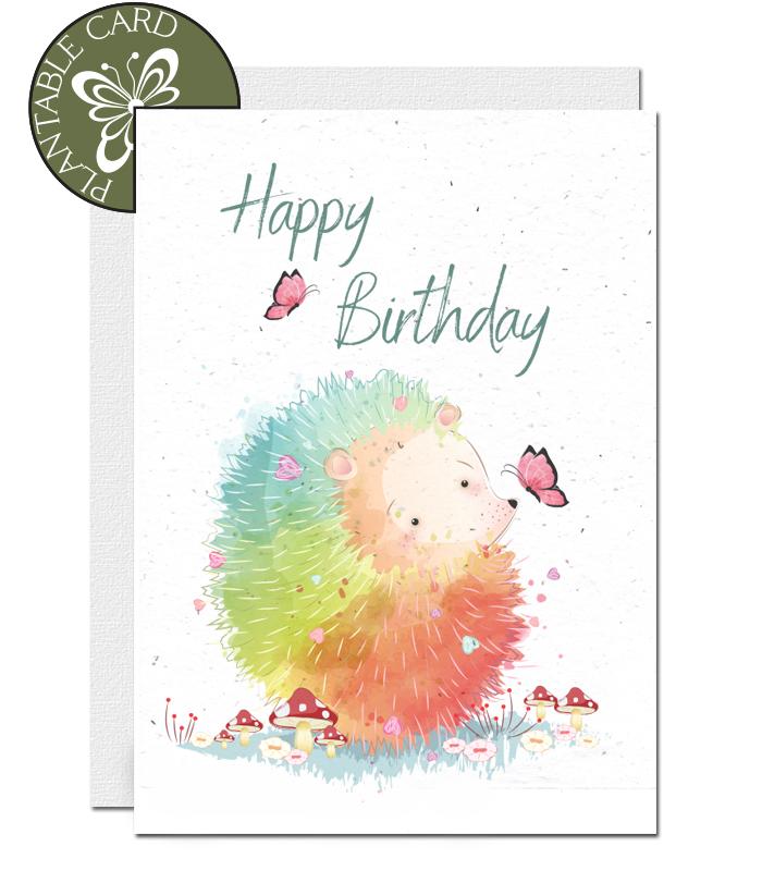 Eco Friendly Plantable Seed Paper Birthday Card Frog Le Jardin Perdu