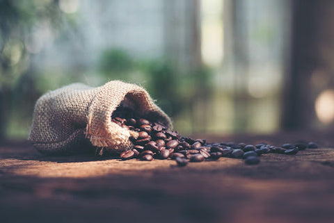 Coffee beans in a bag 
