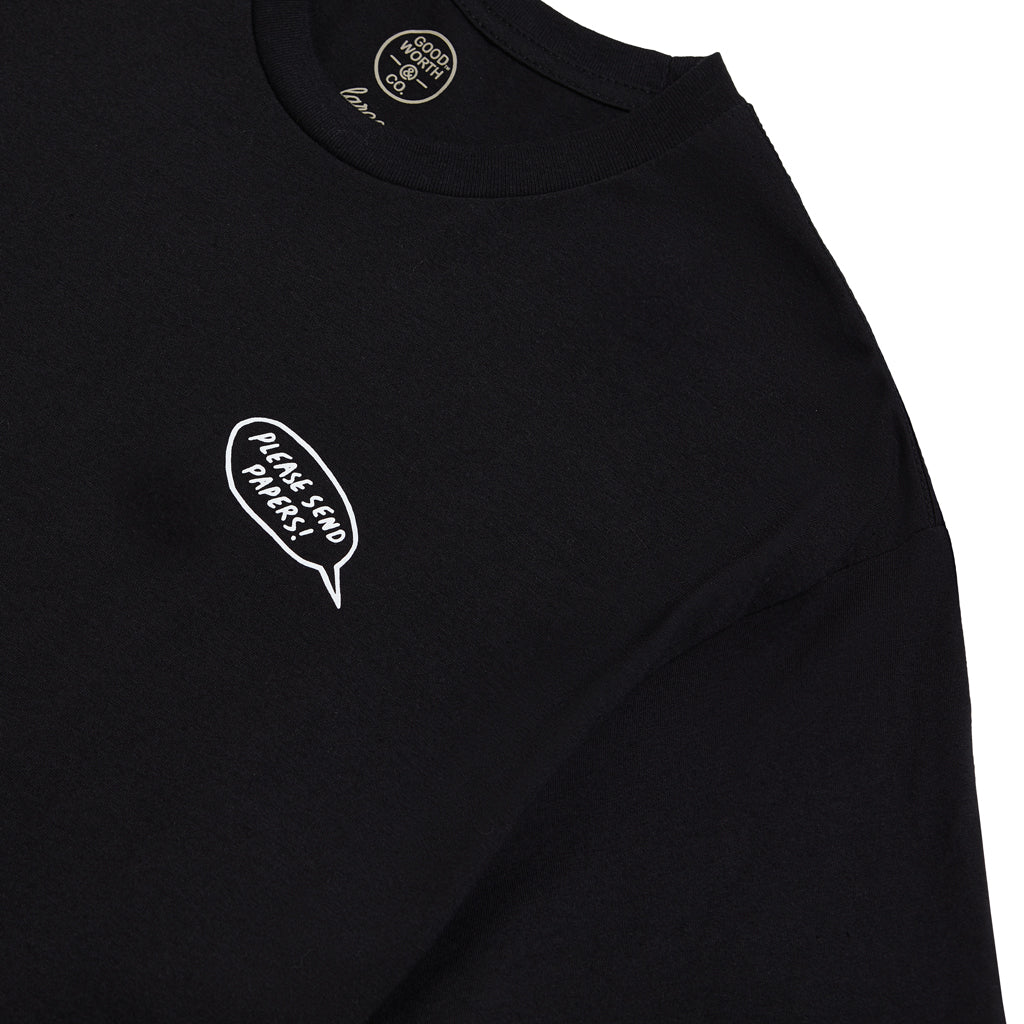 Send Papers Tee - Black