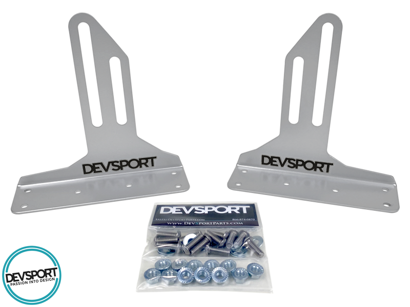 DevSport Front Splitter Chassis Brackets (88-91 CRX / 88-00 Civic)