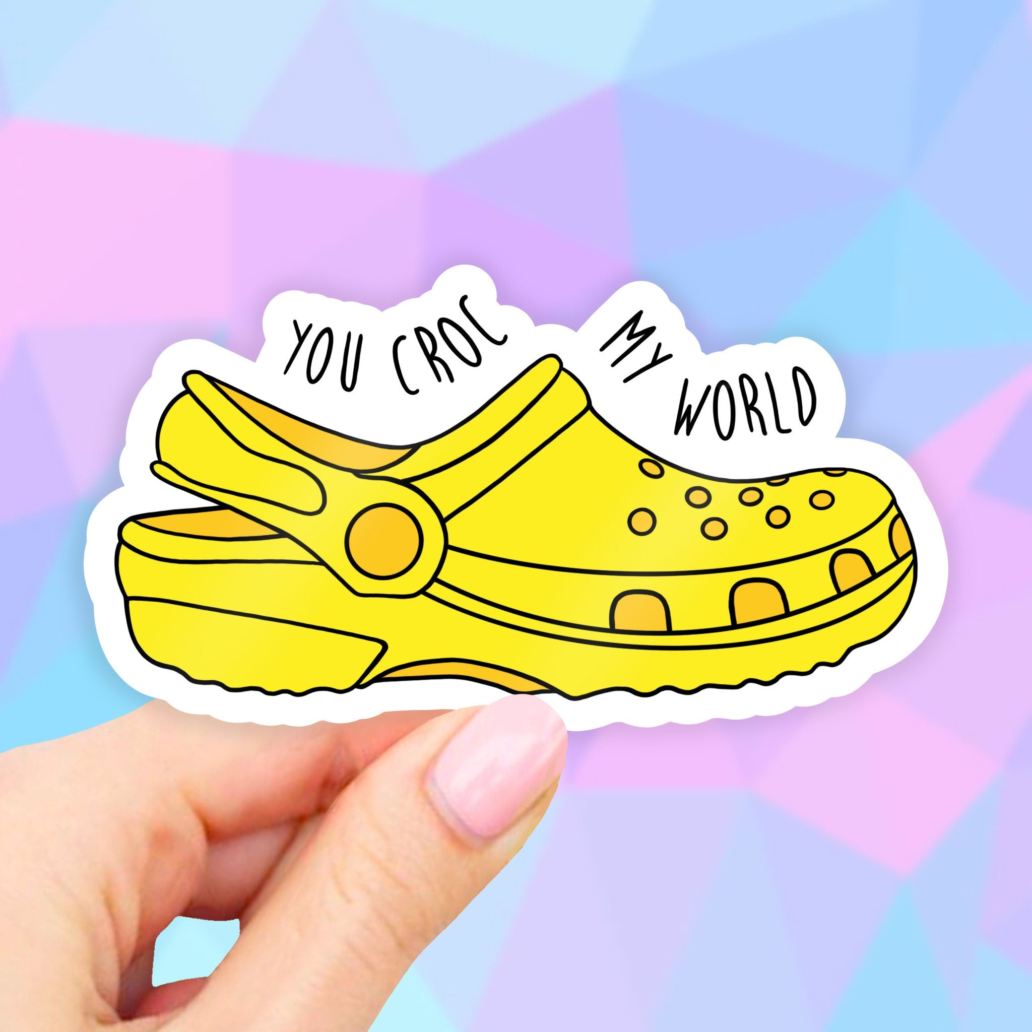 Yellow Crocs Shoe